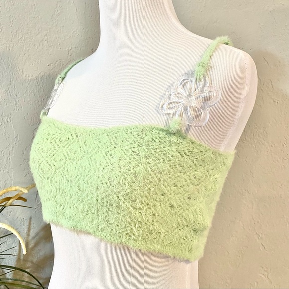 NWT For Love & Lemons Mirabel Crochet Bra Top, S - Picture 3 of 13